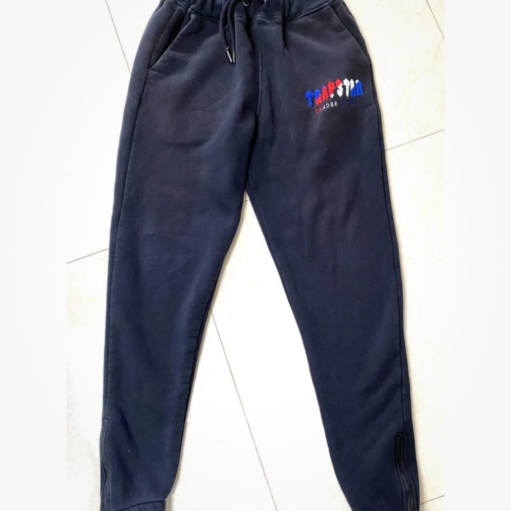Men’s Trapstar Black Jogging Sweat Pants It’s A Secret M Ankle Zips